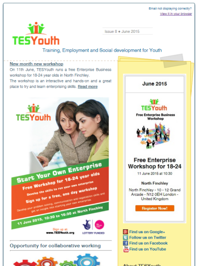 TESYouth Newsletter June 2015
