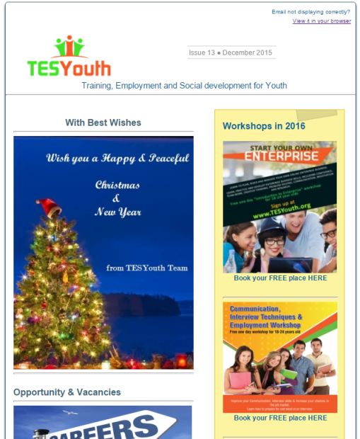 TESYouth Newsletter December 2015
