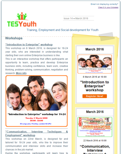 TESYouth Newsletter March 2016