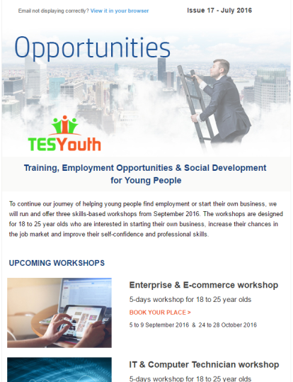 TESYouth Newsletter July 2016