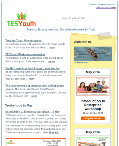 TESYouth Newsletter April 2016